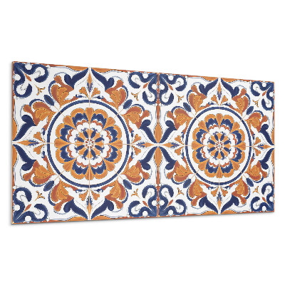 Nástěnný panel Květinový vzor v kruhu