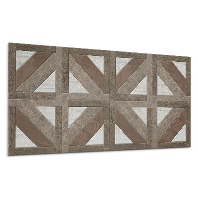 Panel na zeď Geometrie dřeva a betonu