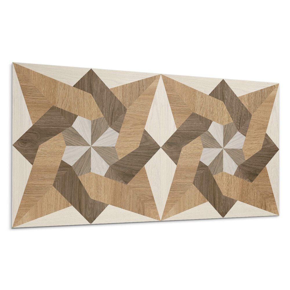 Dekoracni panel Polygonální dřevěná mozaika