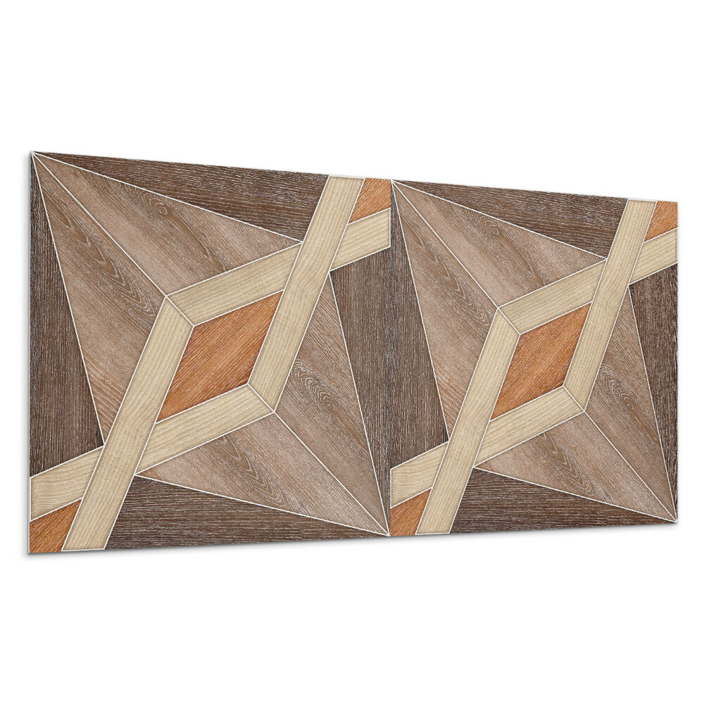 Nástěnný panel Geometrický dřevěný vzor