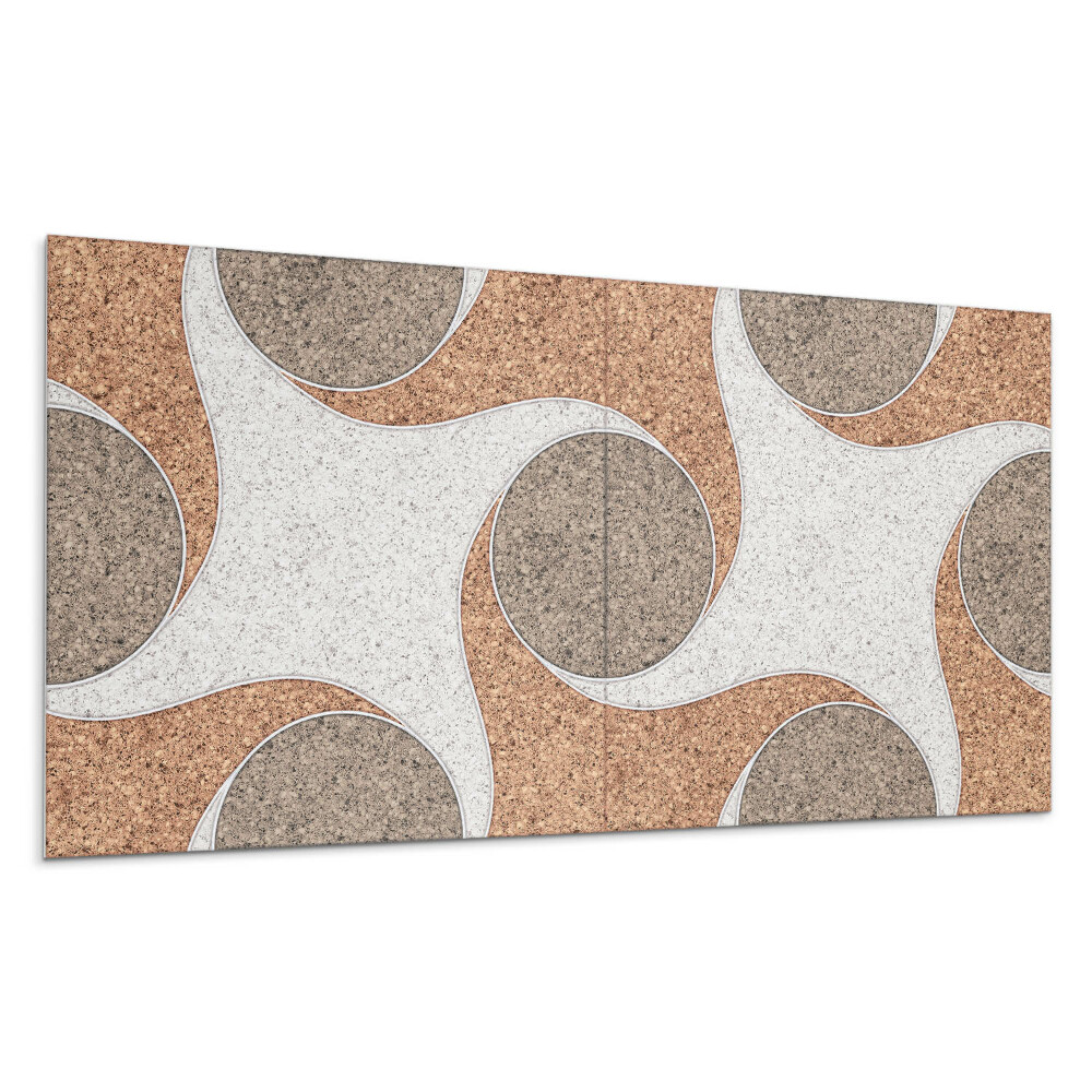 Nástěnný panel Vzorek s kruhy a vlnami