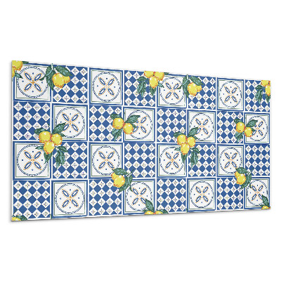 Dekoracni panel Citronový motiv na dlaždicích