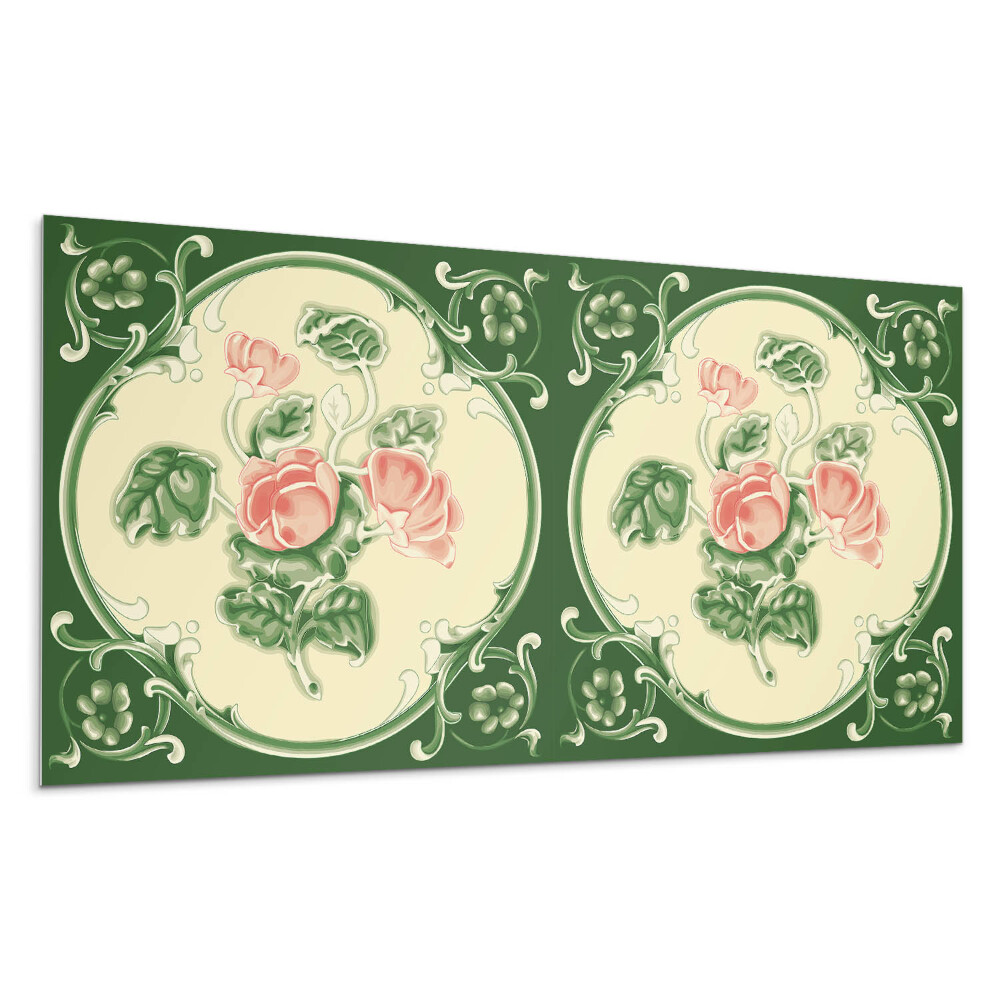 Dekoracni panel Květinový vzor s listy