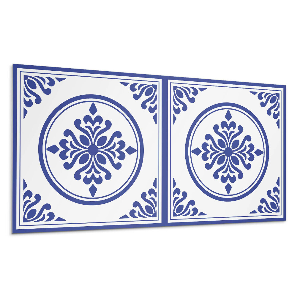 Panel na zeď Vzor s kruhy a květinami