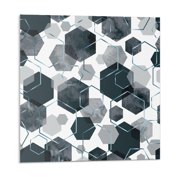 Obkladový panel Hexagonální motiv v abstraktním stylu