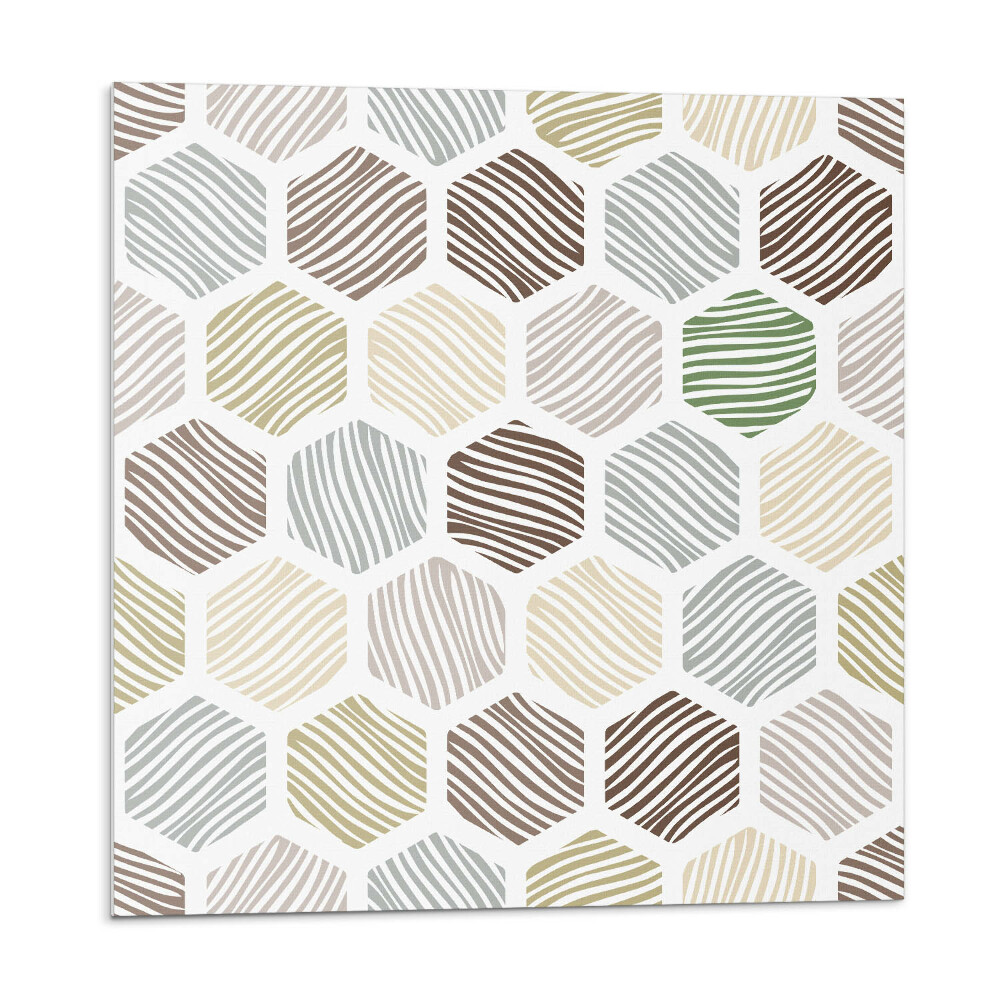 Nástěnný panel Šestihranný vzor s čarami