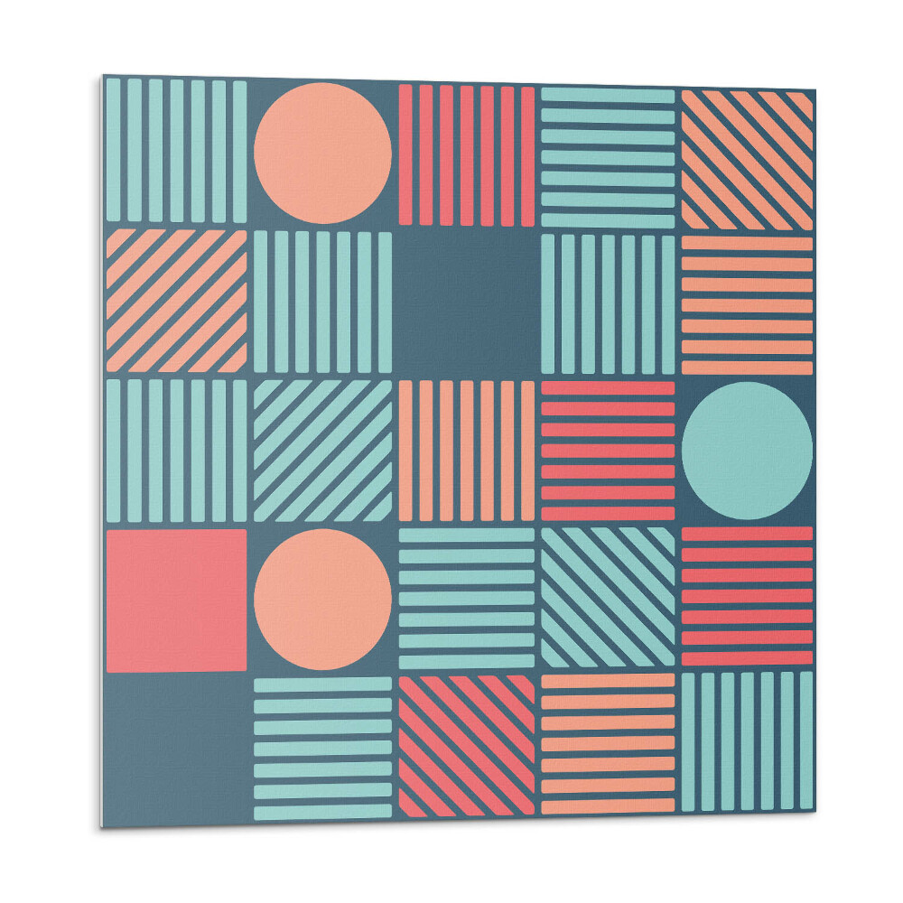 Obkladový panel Barevné tvary v geometrickém stylu