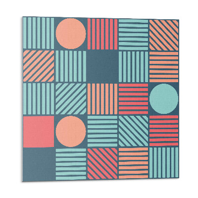 Obkladový panel Barevné tvary v geometrickém stylu