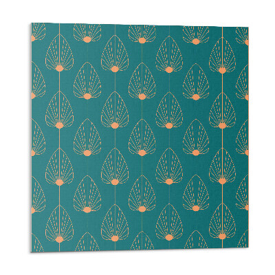 Obkladový panel Listový motiv s kruhy