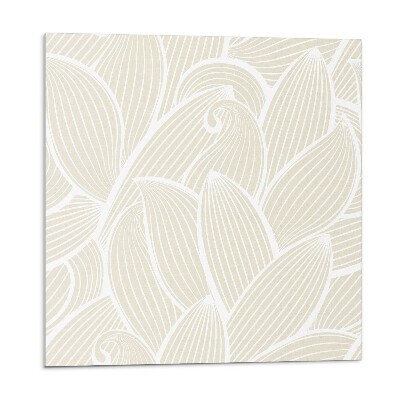 Nástěnný panel Subtilní listy ve zvlněných vzorech