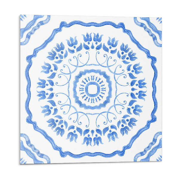 Panel na zeď Květinový vzor v kruhu