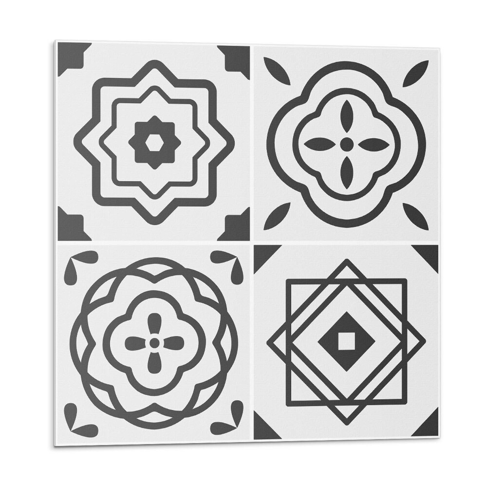 Panel na zeď Geometrické vzory ve čtvercových tvarech