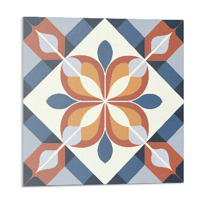 Nástěnný panel Květinový motiv v geometrickém stylu