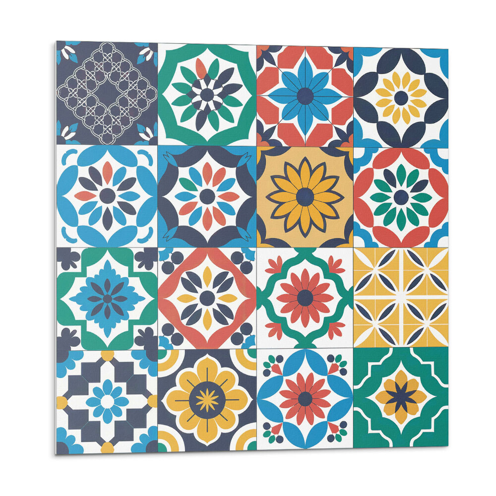 Nástěnný panel Mozaikové vzory v harmonickém uspořádání