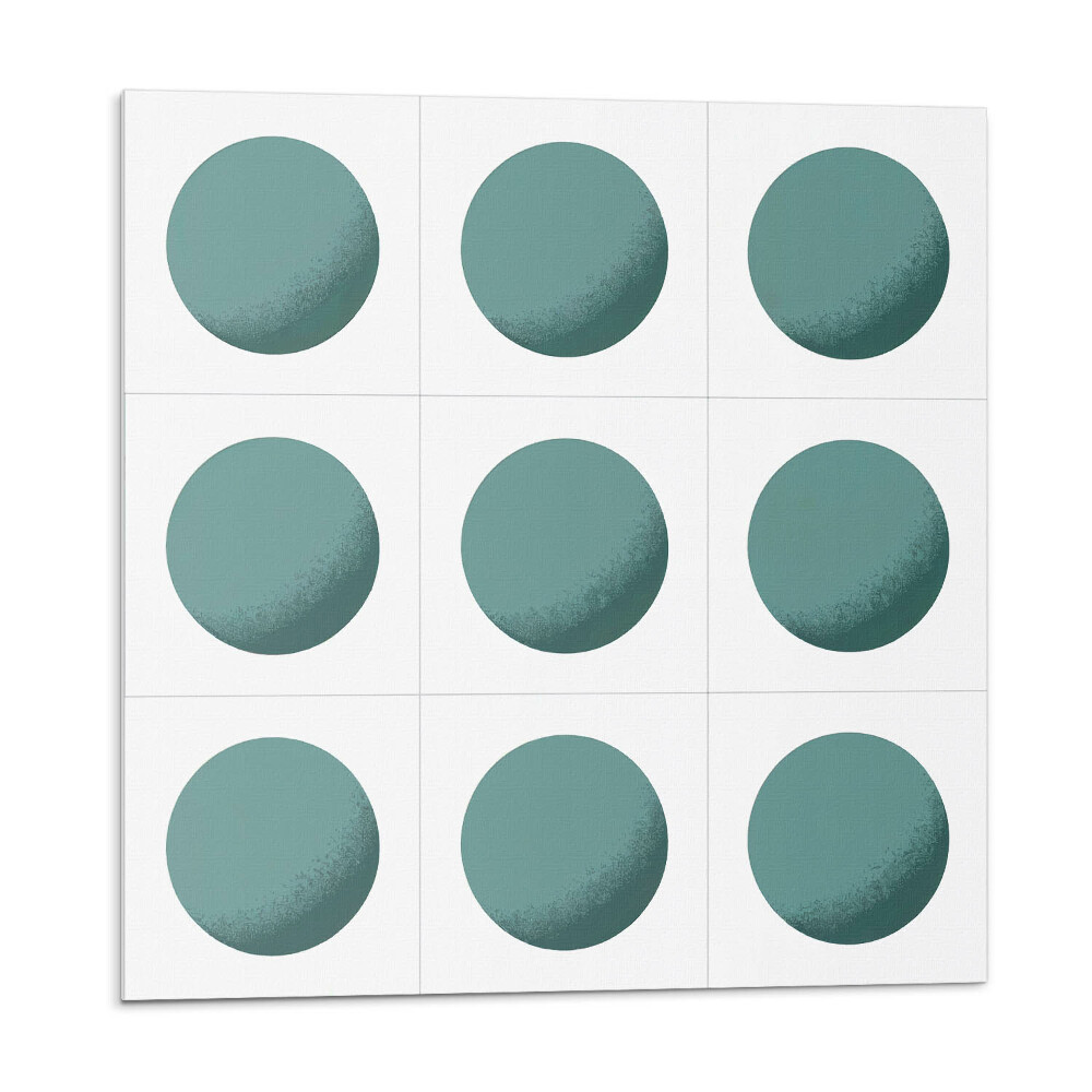 Panel na zeď Geometrické kruhy v mřížce