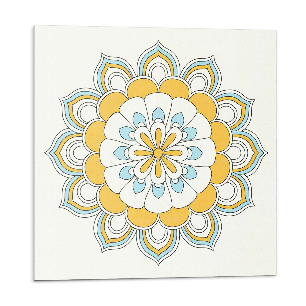 Obkladový panel Květinová mandala v uměleckém stylu