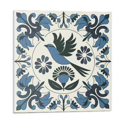 Panel na zeď Ptačí motiv mezi barevnými květinami