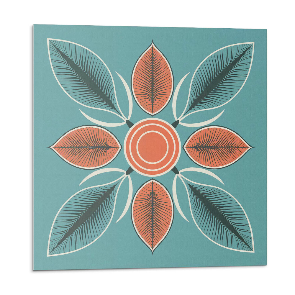 Panel na zeď Květinový motiv se zelenými listy