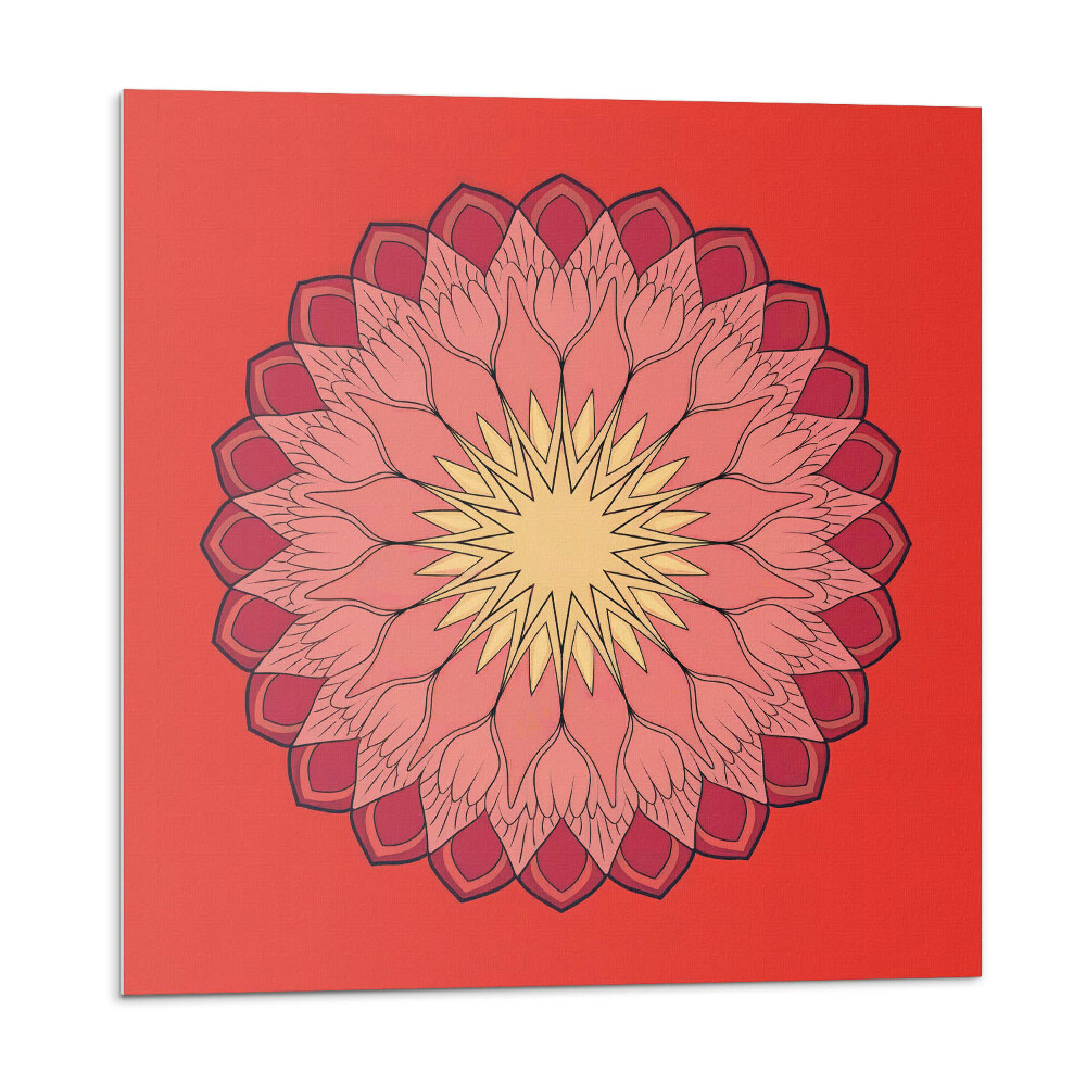 Panel na zeď Květinový vzor mandaly