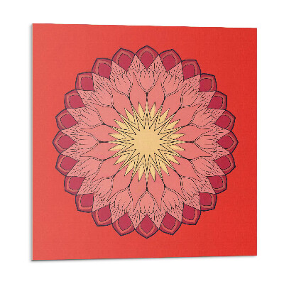 Panel na zeď Květinový vzor mandaly