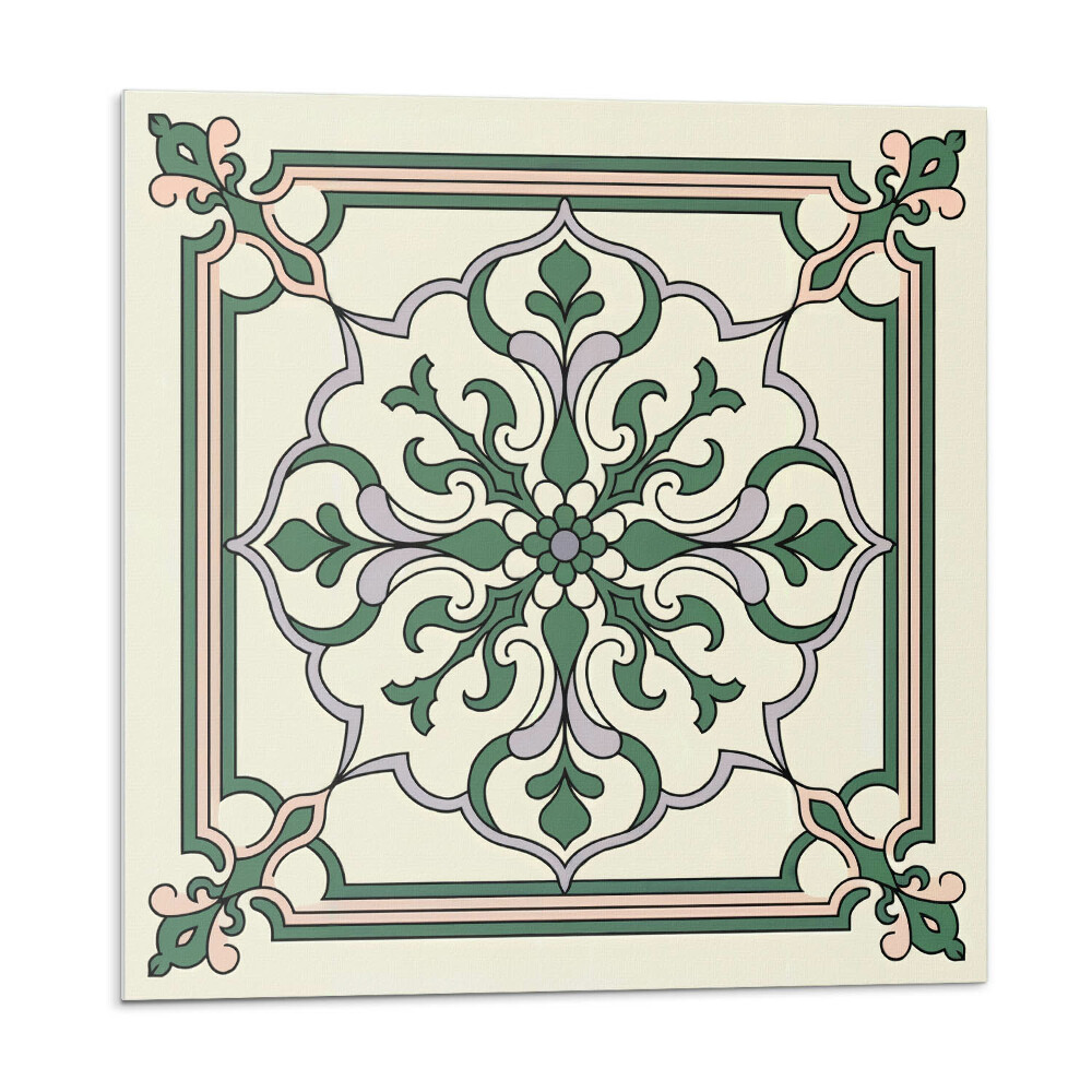 Nástěnný panel Květinový motiv s ozdobnými detaily