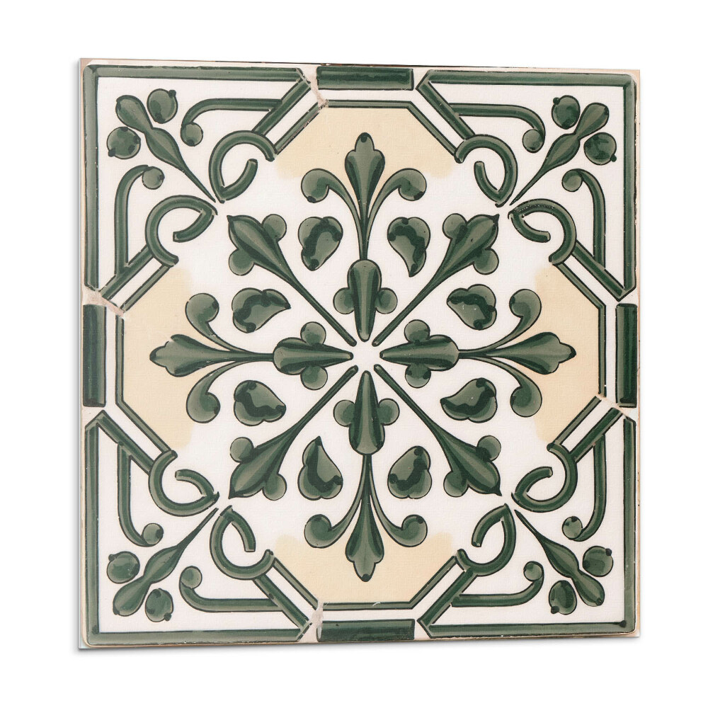 Nástěnný panel Rostlinný motiv na dlaždici