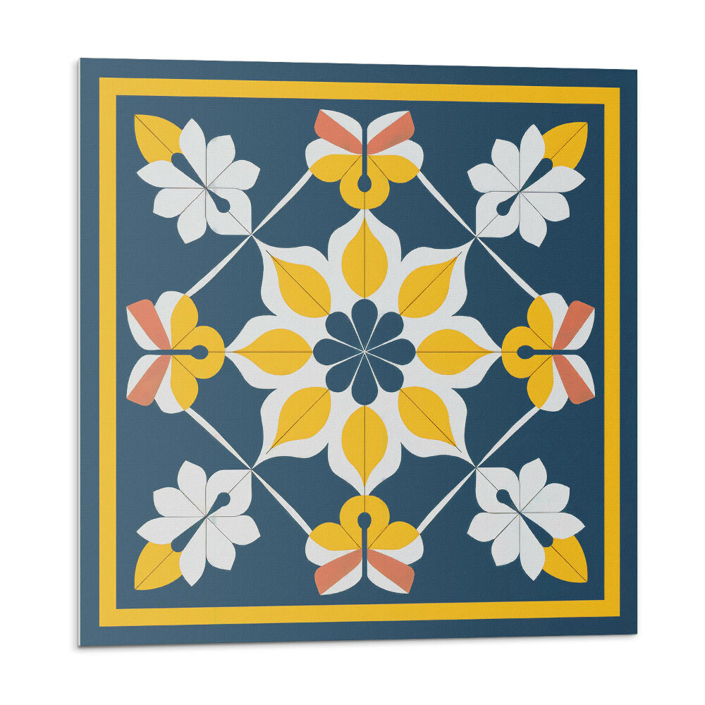 Nástěnný panel Květinová harmonie v symetrii