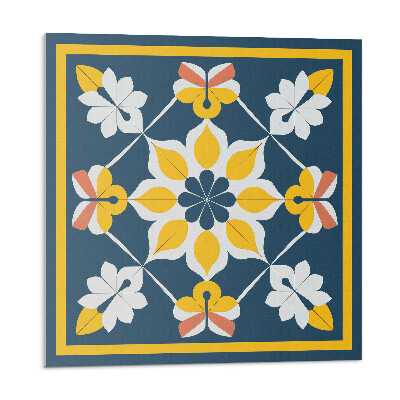 Nástěnný panel Květinová harmonie v symetrii