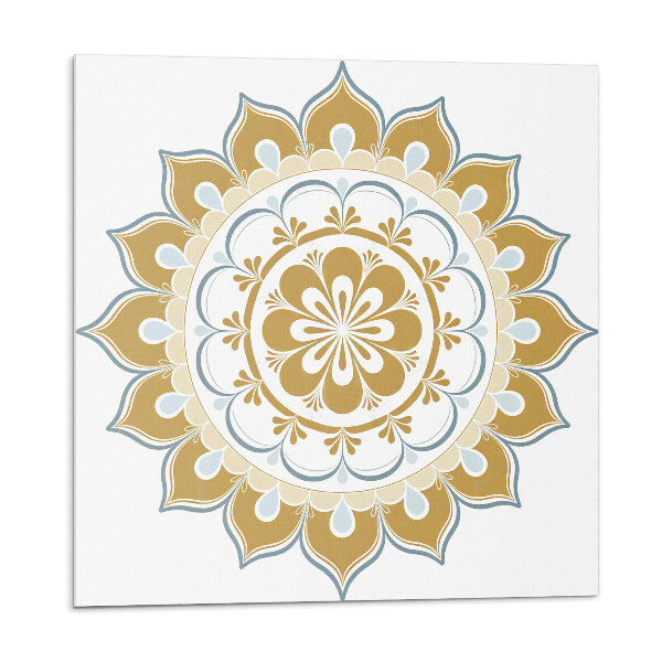 Panel na zeď Květinová mandala v jemných tónech