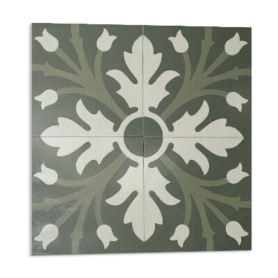 Panel na zeď Rostlinný motiv na dlaždicích