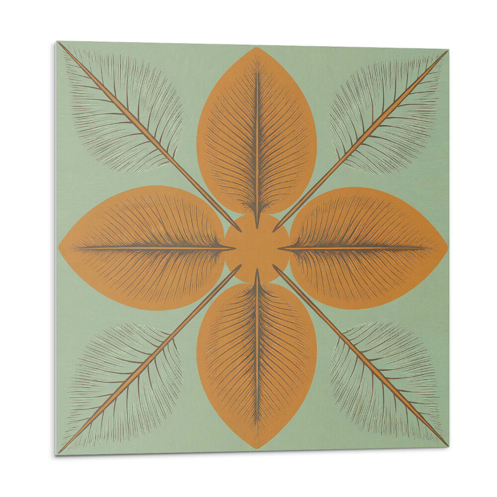 Nástěnný panel Symetrické listové motivy