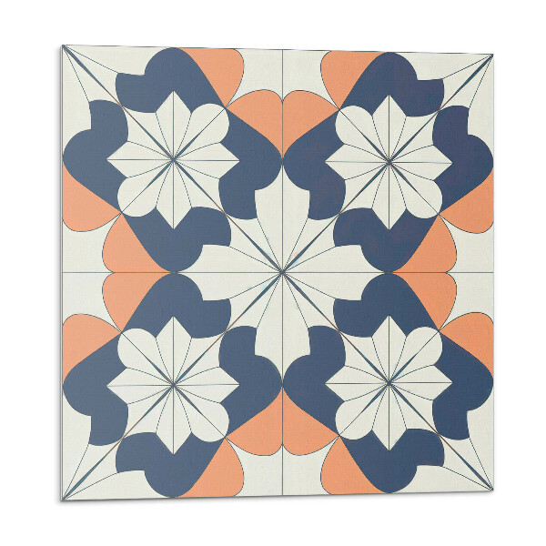 Nástěnný panel Květinový geometrický motiv