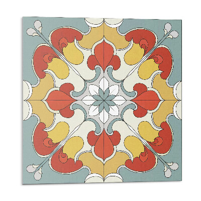 Panel na zeď Květinová mandala v etnickém stylu