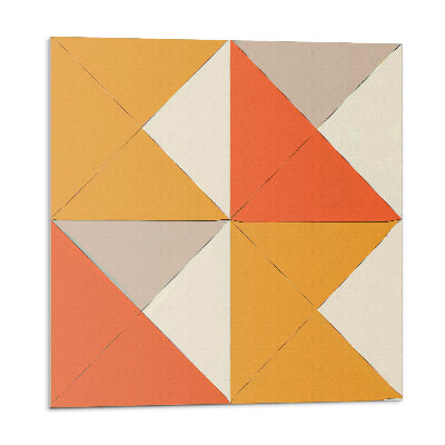 Panel na zeď Trojúhelníkové vzory v harmonickém uspořádání