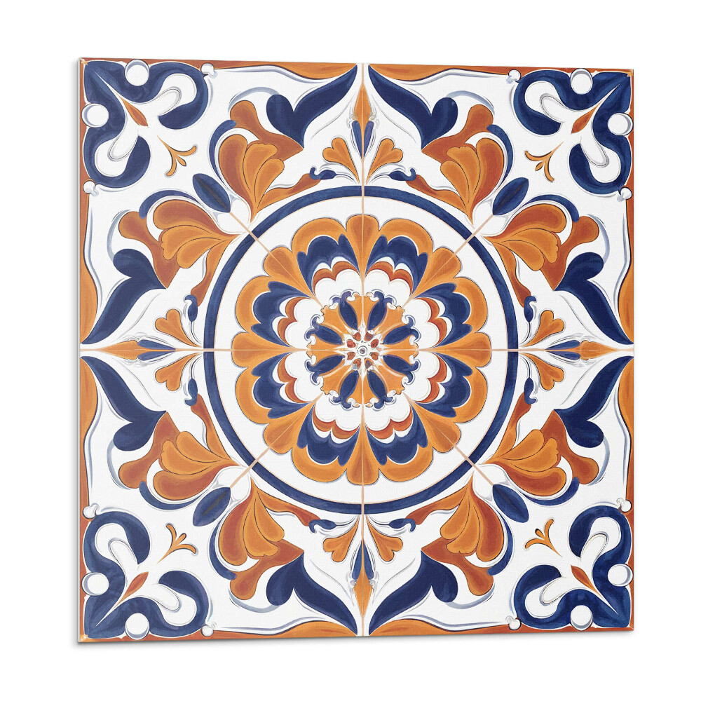 Panel na zeď Květinový motiv v kruhu