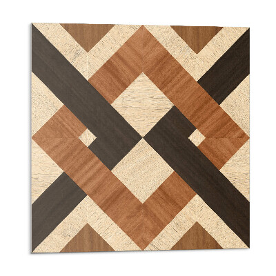 Panel na zeď Geometrický dřevěný motiv