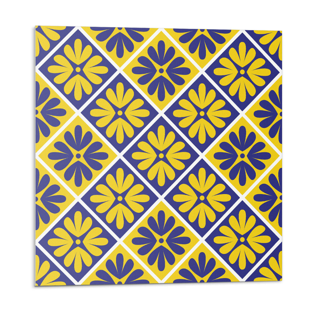 Nástěnný panel Květinový vzor v kosočtverečném uspořádání