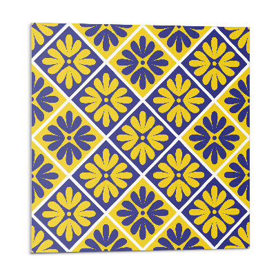 Nástěnný panel Květinový vzor v kosočtverečném uspořádání