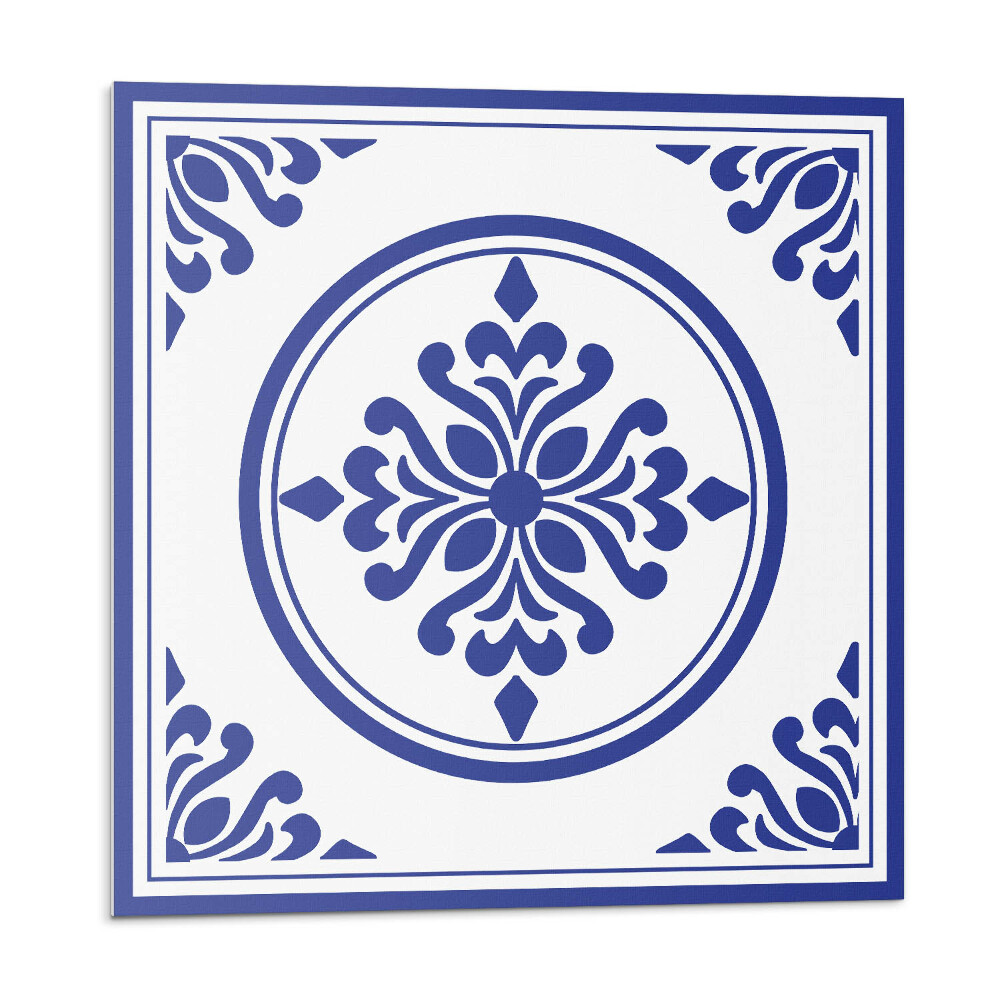 Panel na zeď Kulatý motiv s květinovými akcenty