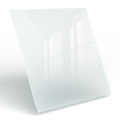 Čtvercová průsvitná deska stolu