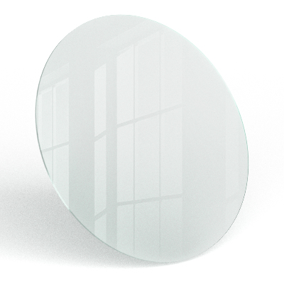 Kulatá průsvitná deska stolu