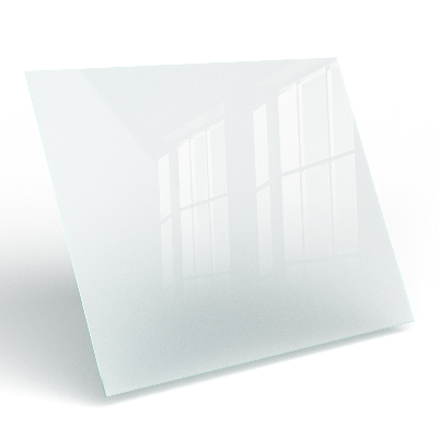 Obdélníková deska stolu průsvitná