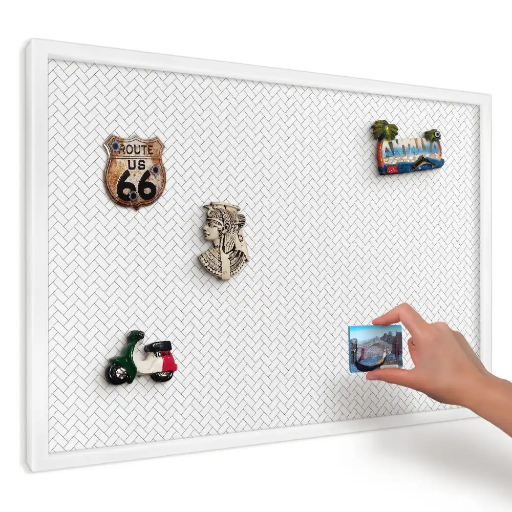 Magnetická tabule s minimalistickým vzorem ryb