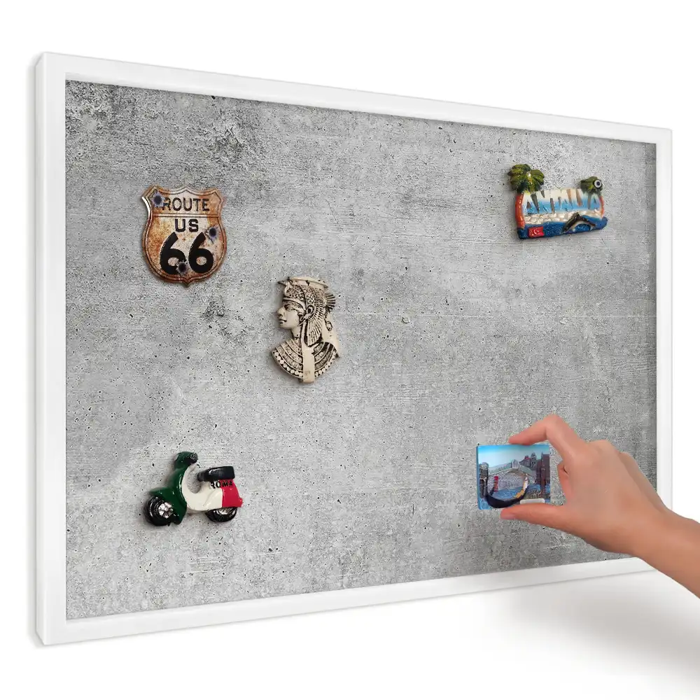 Magnetická tabule Loft v minimalistickém betonovém designu