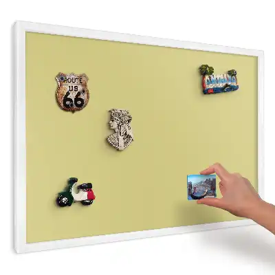 Magnetická tabule do kuchyně intenzivní minimalistická žlutá