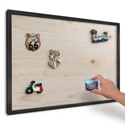 Magnetická tabule se světlým dřevěným dekorem