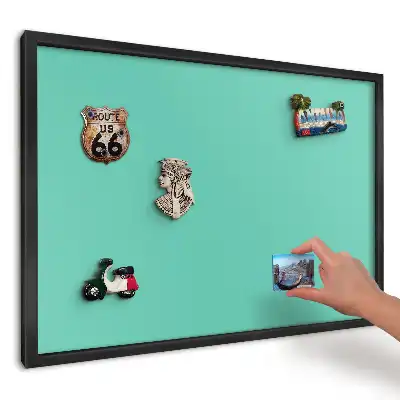 Minimalistická magnetická tabule v elegantní tyrkysové barvě