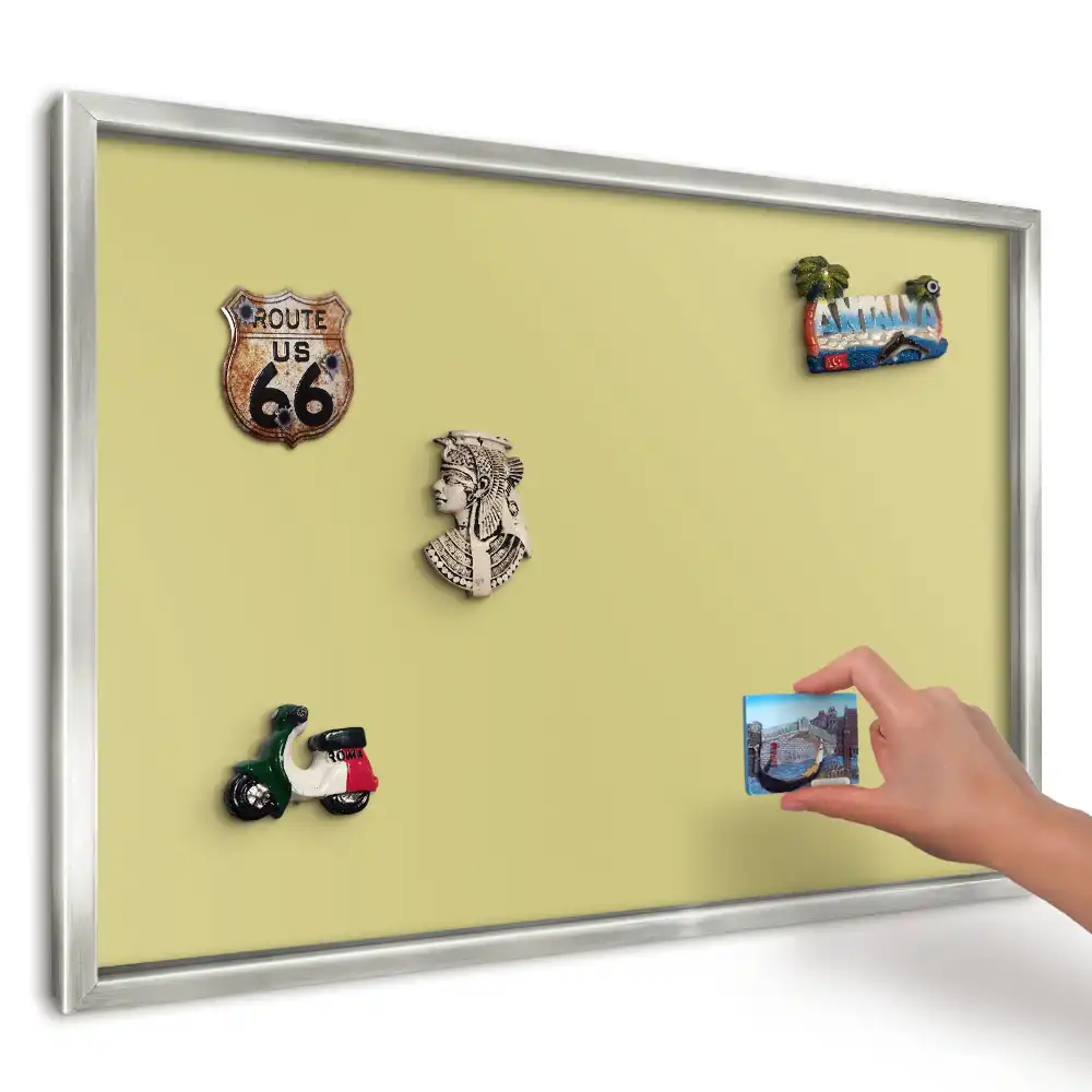 Magnetická nástěnná tabule Intenzivní minimalistická žlutá