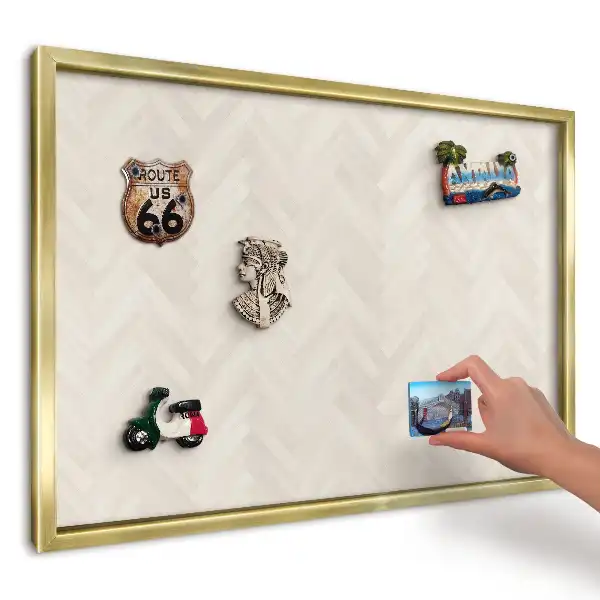 Magnetická tabule s elegantním vzorem rybí kosti
