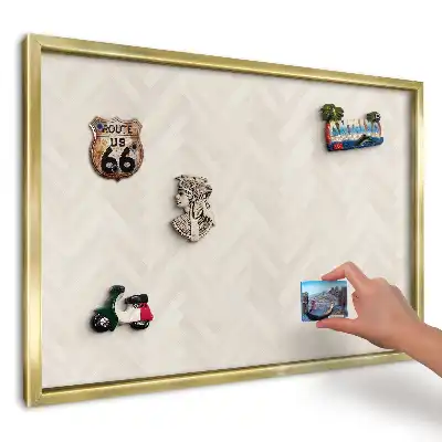 Magnetická tabule s elegantním vzorem rybí kosti